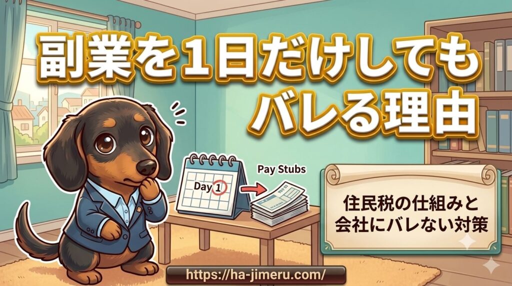 副業1日だけバレる