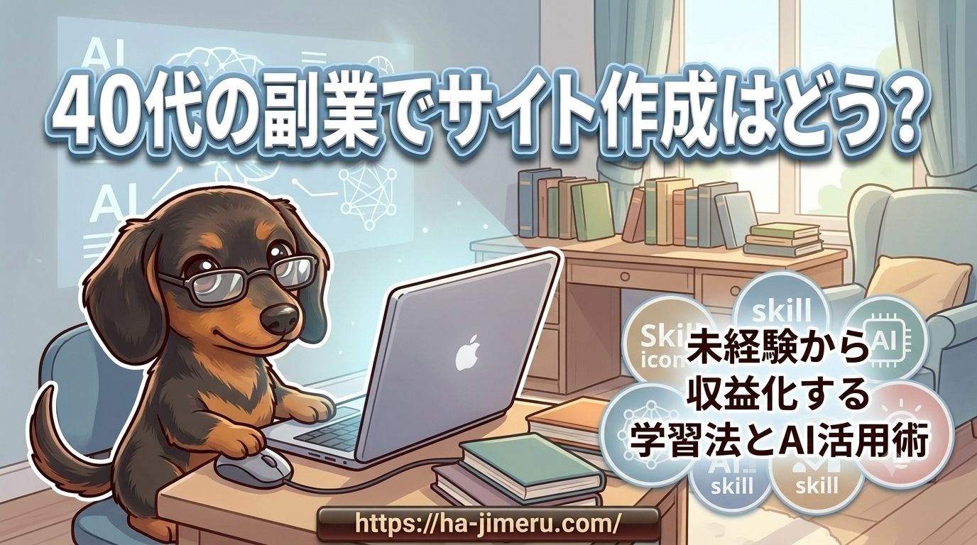 40代の副業でサイト 作成はどう？