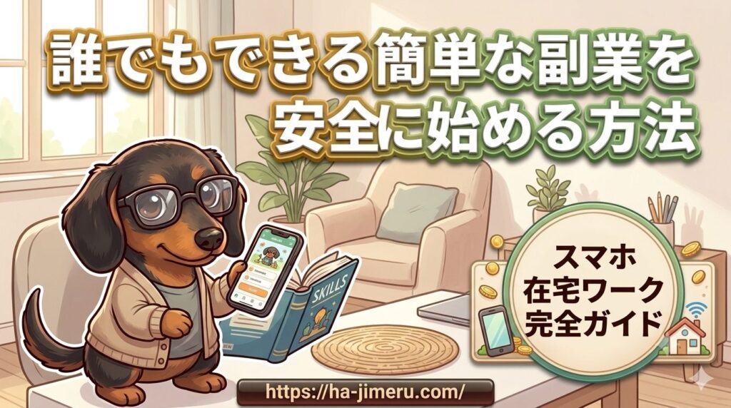 誰でもできる簡単 副業 安全