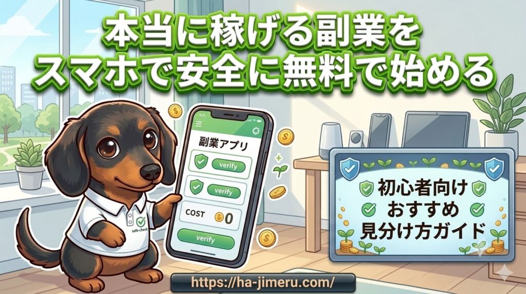 本当に稼げる副業スマホ安全無料