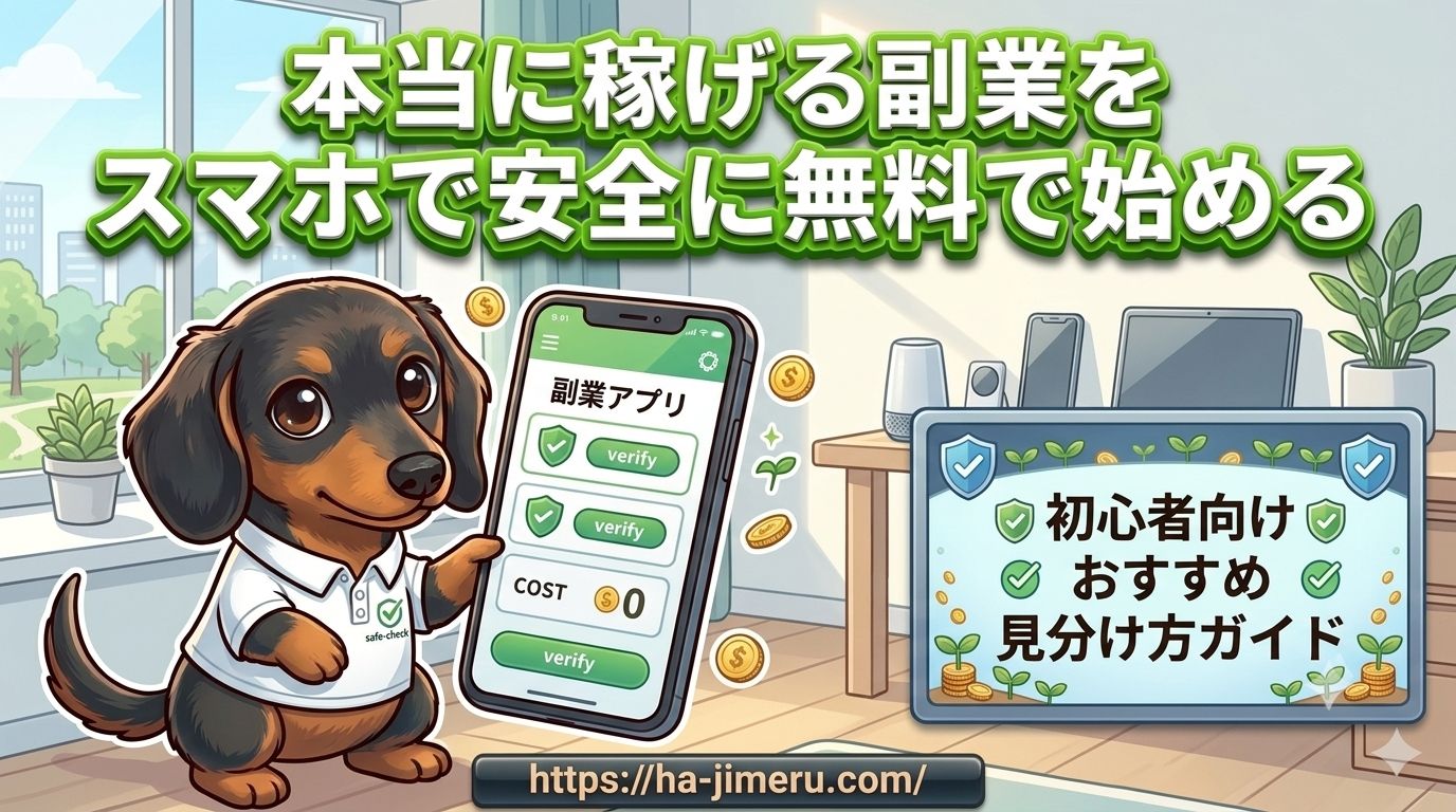 本当に稼げる副業スマホ安全無料