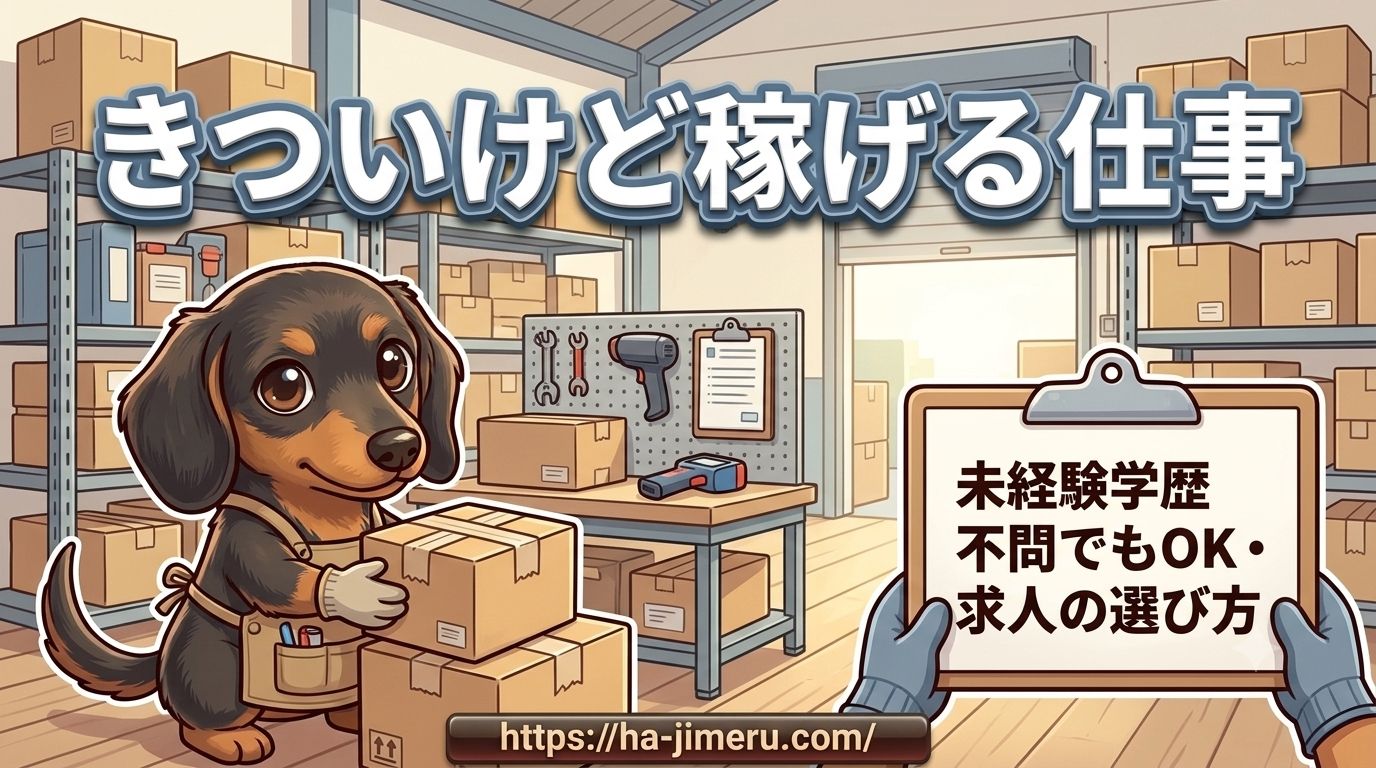きついけど 稼げる仕事