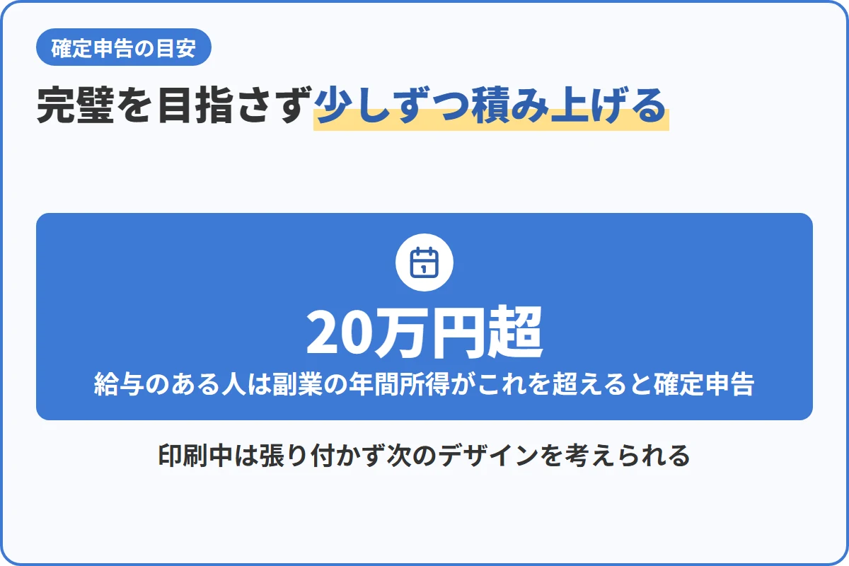 完璧を目指さず少しずつ積み上げる