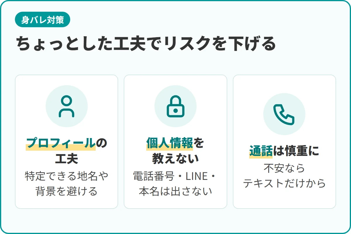 ちょっとした工夫でリスクを下げる