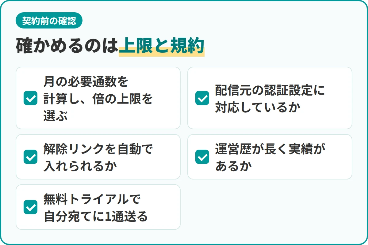 確かめるのは上限と規約